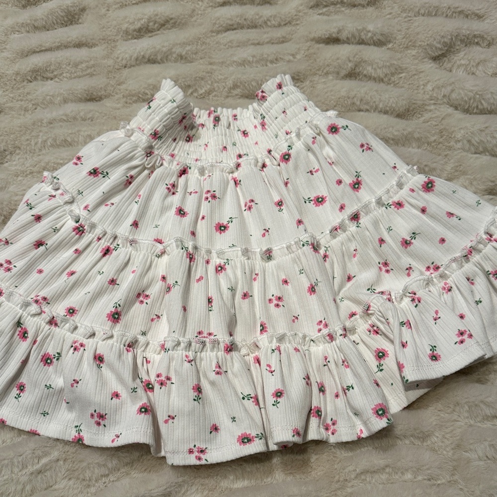 Pink Lily Kids size 4T Floral White Skirt.  Like new